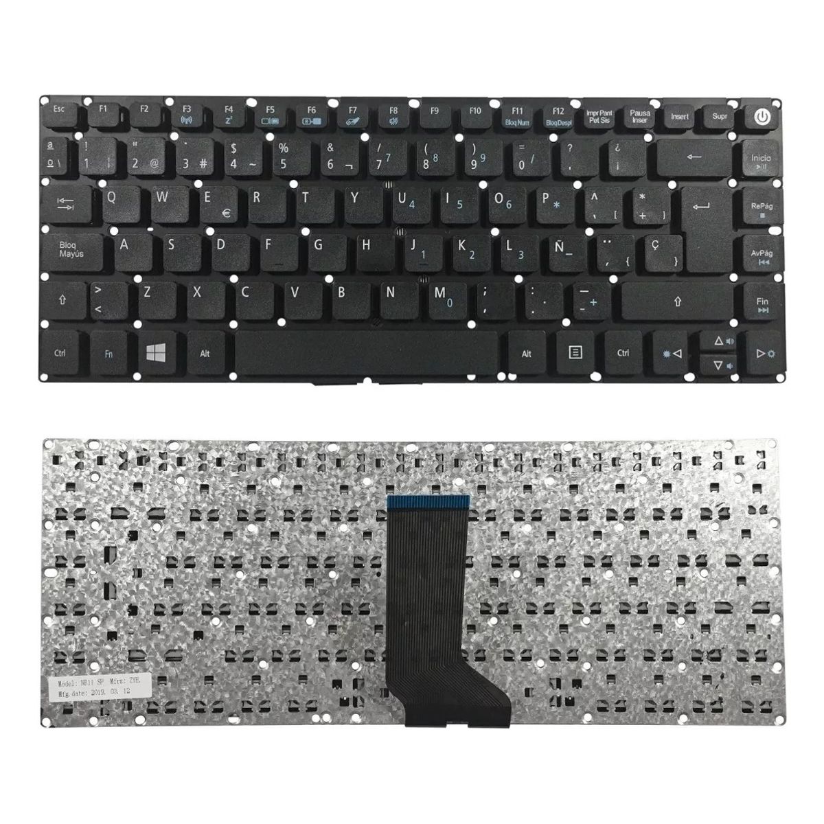 GENERICO - Teclado Español Para Notebook Acer Aspire 1 A114-32 Serie
