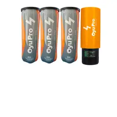 OYU PRO - Presurizador Naranja + 3 tarros de pelotas padel
