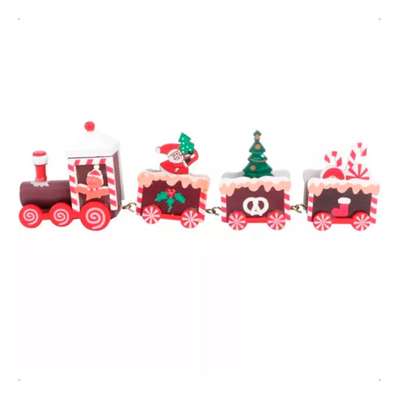 GENERICO - Tren Madera Adorno Navidad Decoración Hogar