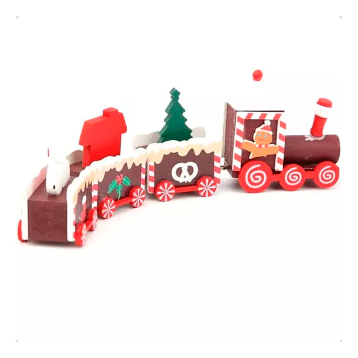GENERICO - Tren Madera Adorno Navidad Decoración Hogar