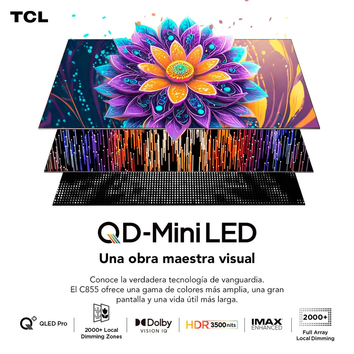 TCL - TCL 75" QLED Mini LED 4K 75C855 Smart TV