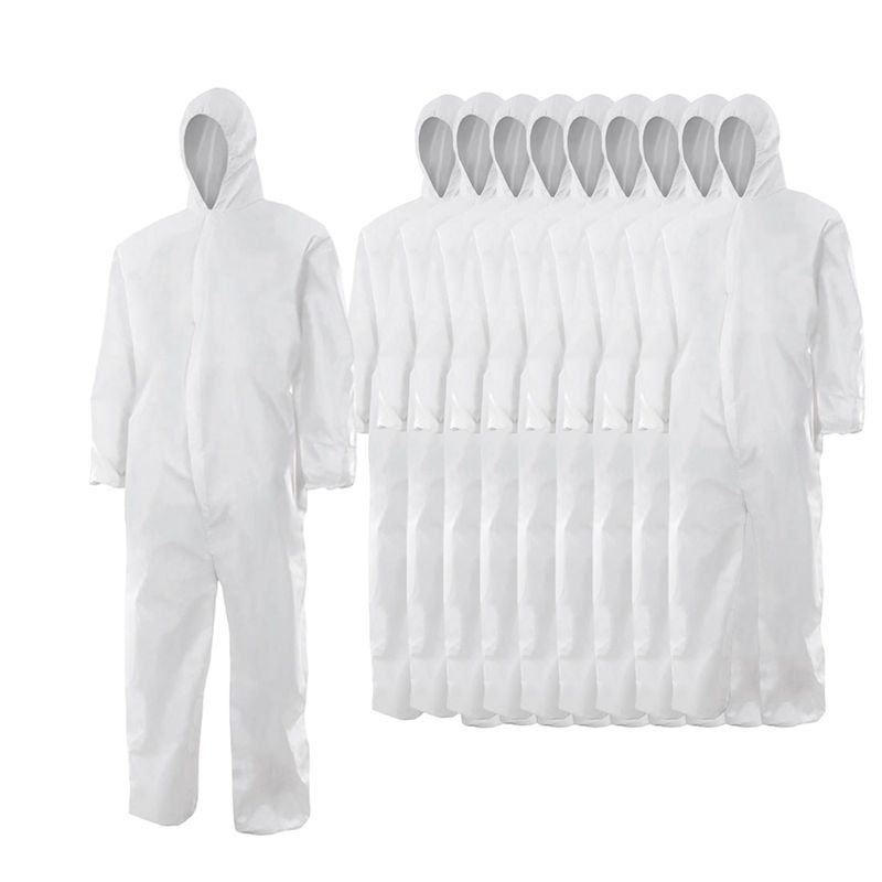 ACKERLAND - Overol Blanco Multi uso y propósito xxl 10 unidades