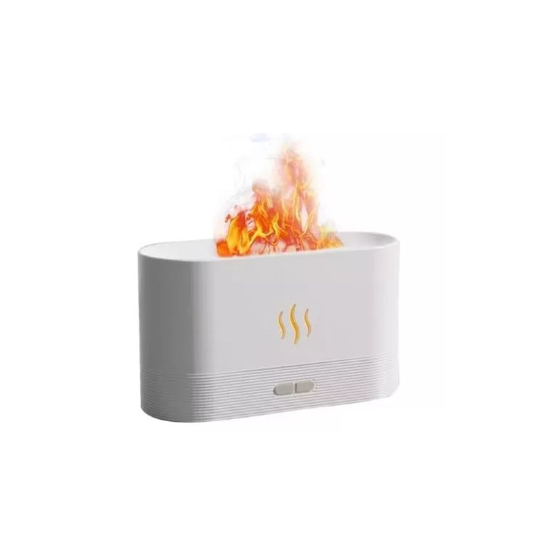 GENERICO - Humidificador Vibracion Ultrasonica Llama Led Aromaterapia