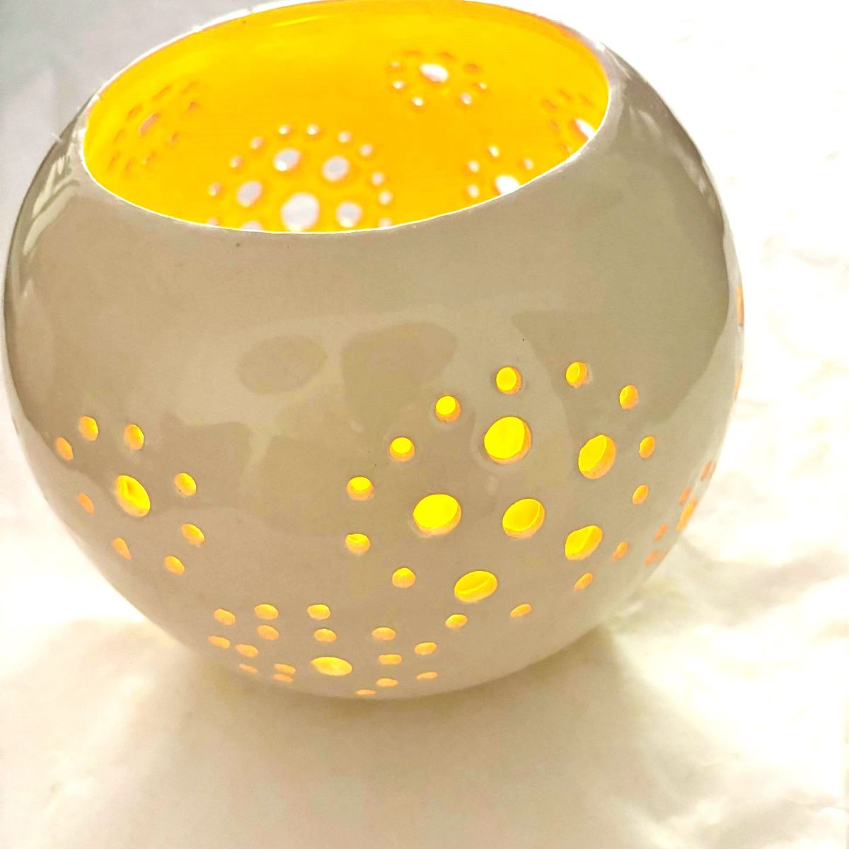 GOIC DISEÑOS - portavela de cerámica hecho a mano diseño exclusivo