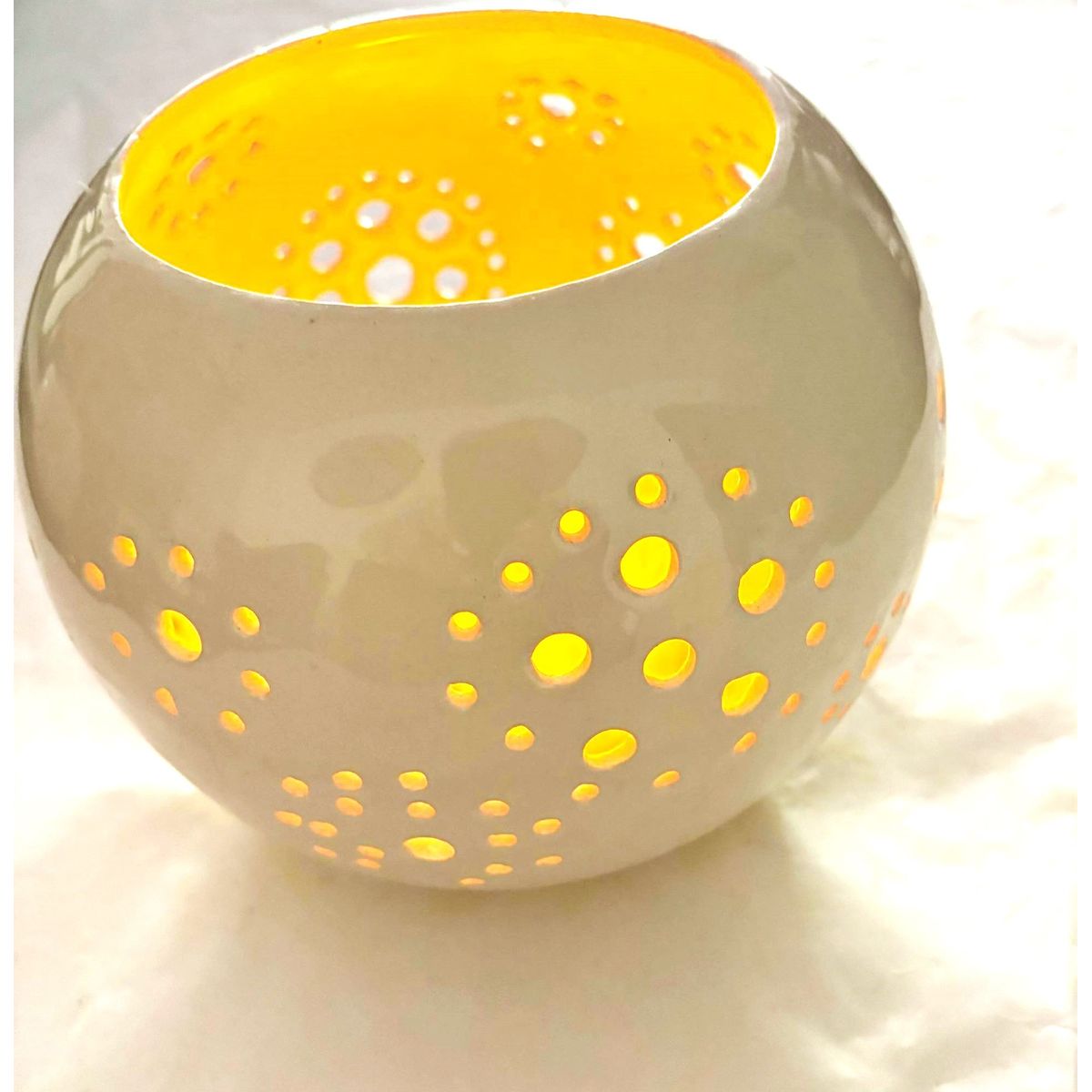 GOIC DISEÑOS - portavela de cerámica hecho a mano diseño exclusivo