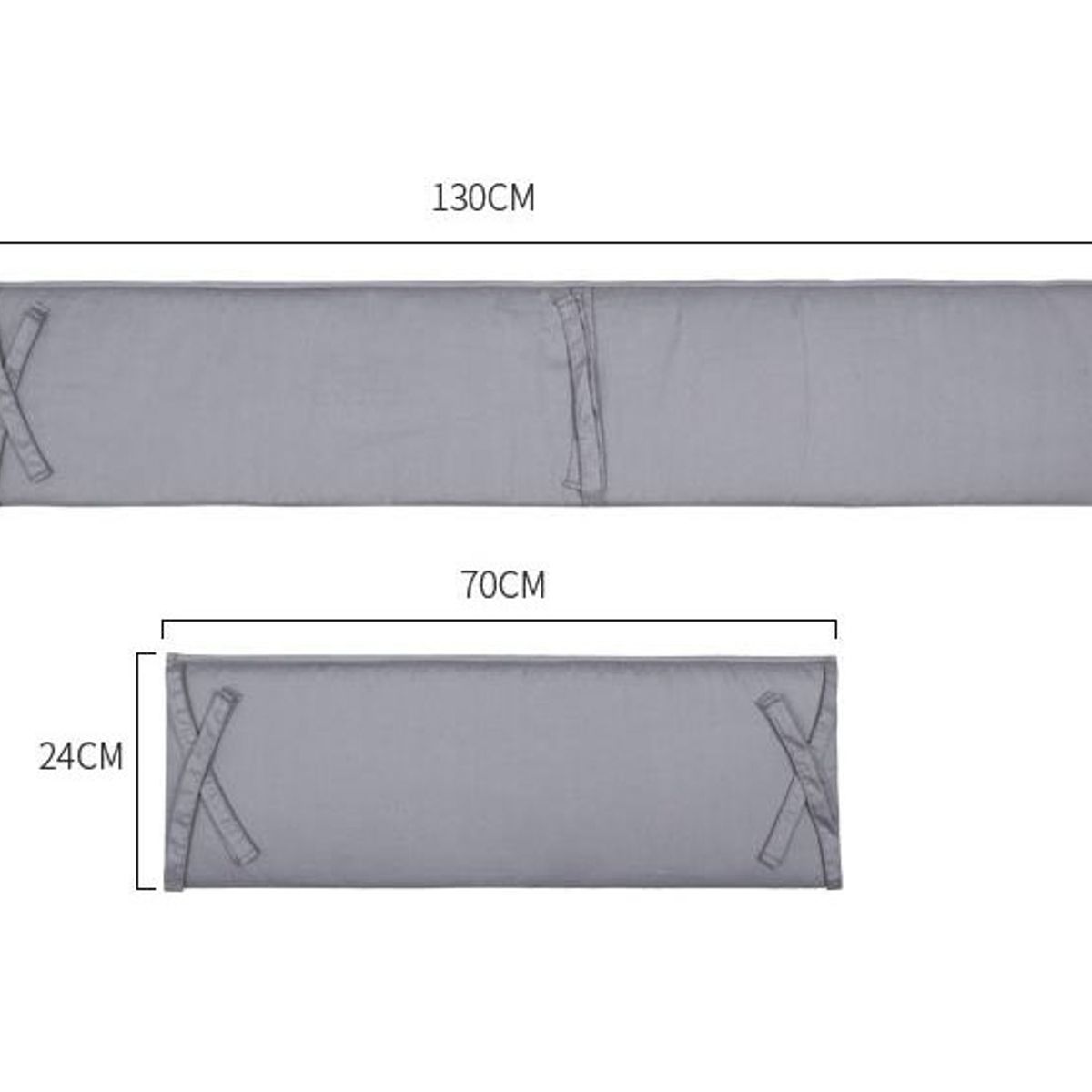 ATURE - Set 4pcs Protector Cuna Bebé Algodón 130x24 70x24cm Rosa