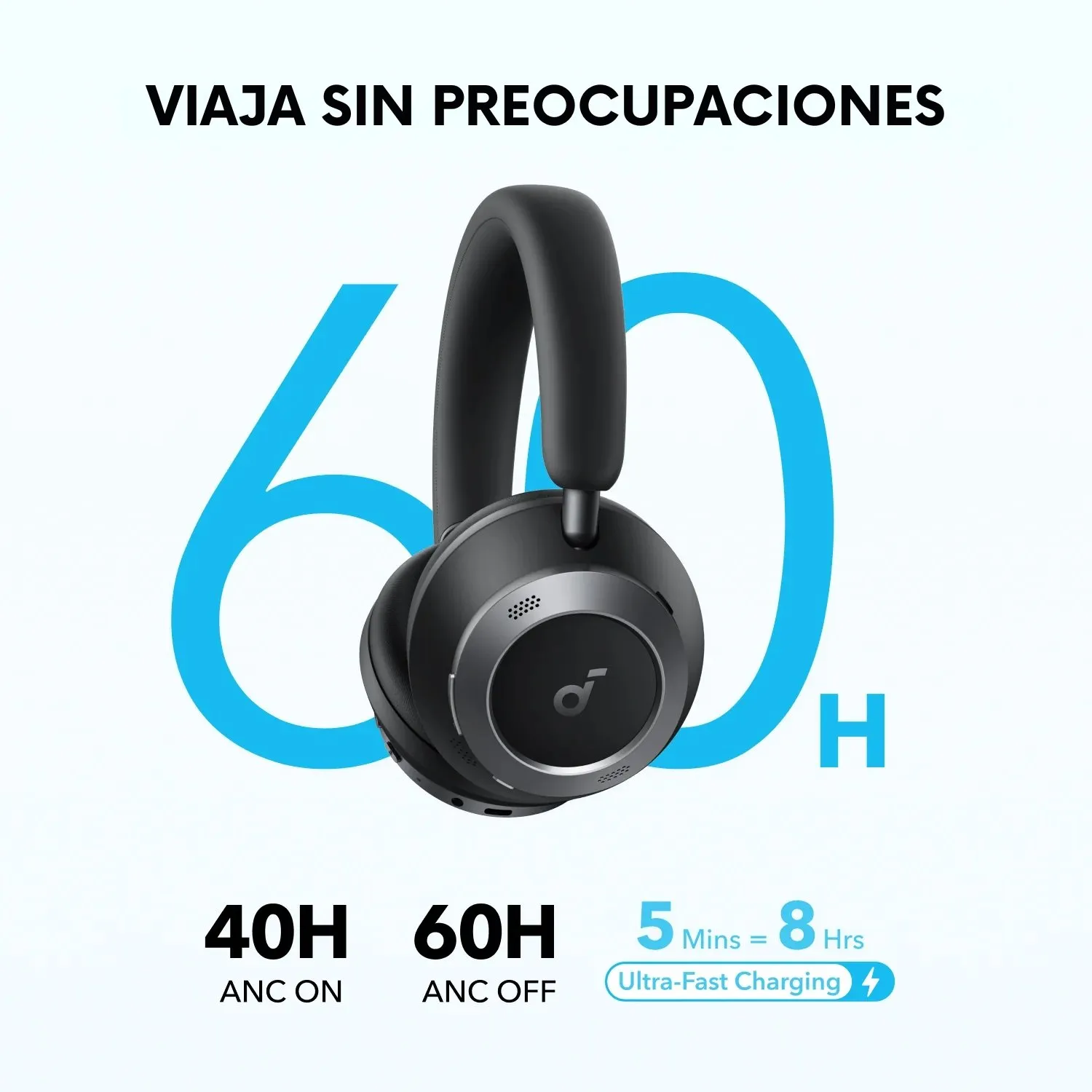 SOUNDCORE BY ANKER Audifono Over Ear Noise Cancelling Space One