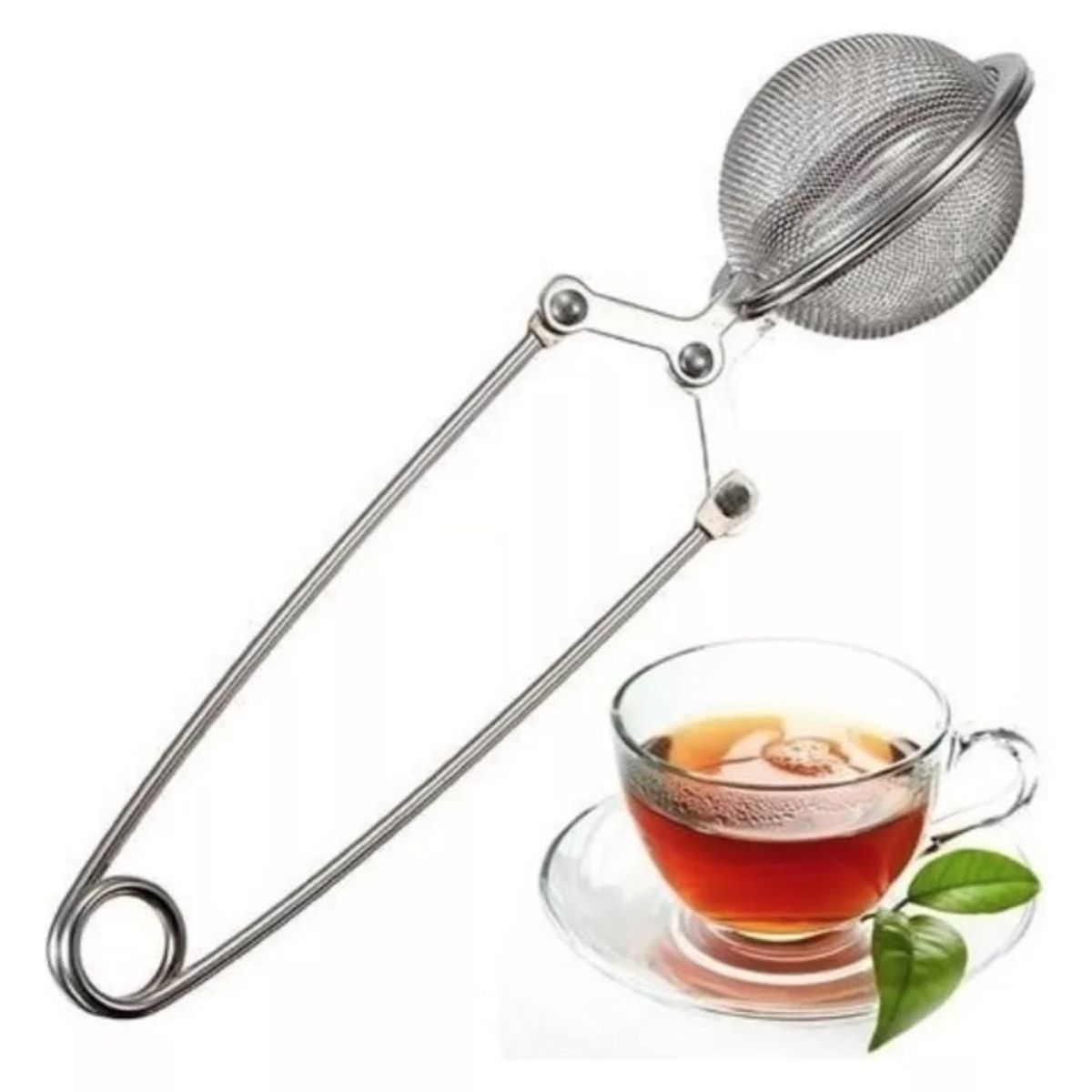 GENERICO - Infusor Pinza Filtro Colador De Hierbas  Te  Mate