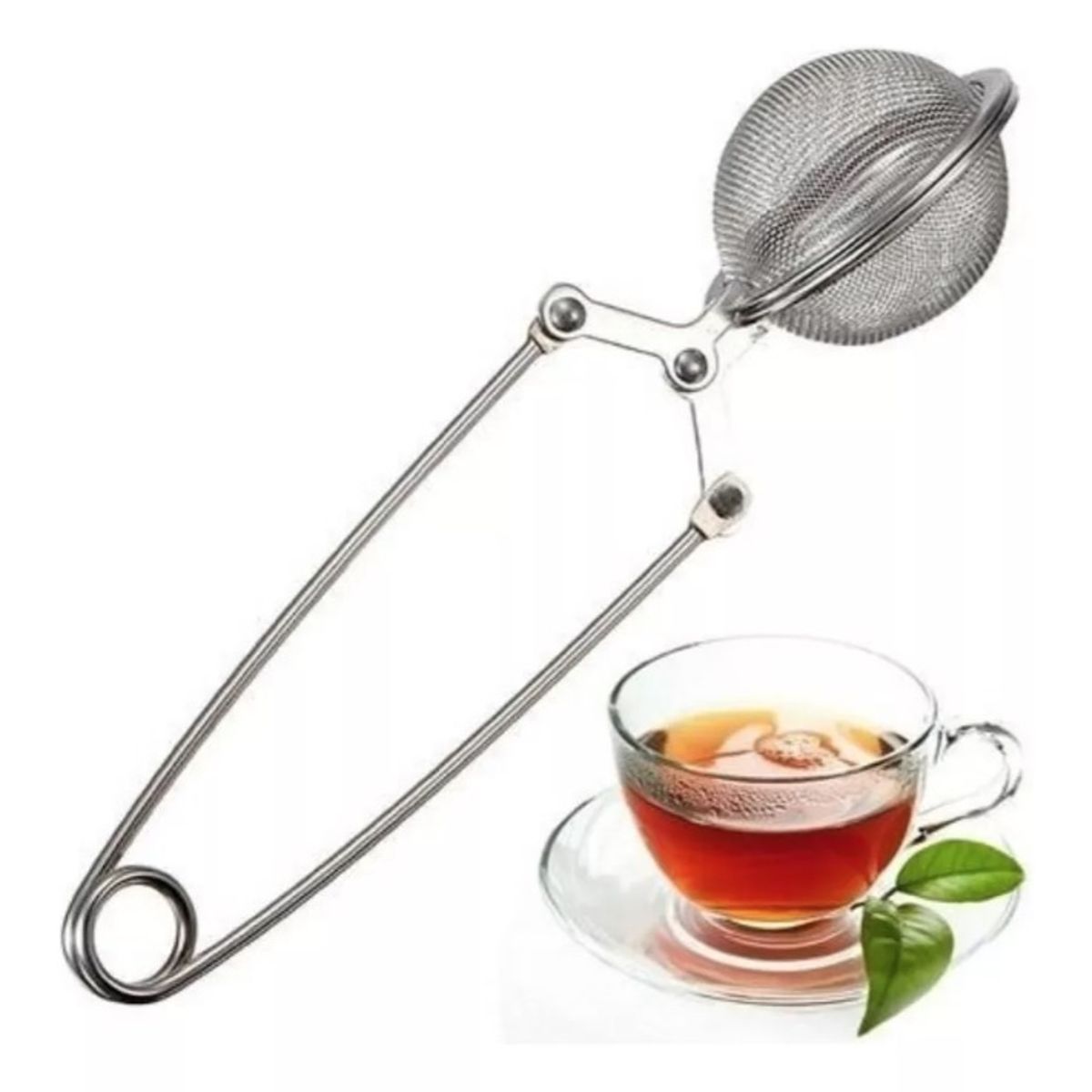 GENERICO - Infusor Pinza Filtro Colador De Hierbas  Te  Mate