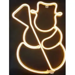 GENERICO - Adorno de navidad Luz LED Figura Muñeco de Nieve