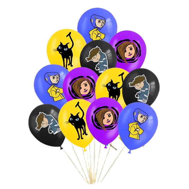 GENERICO - Set de Globos látex temática coraline