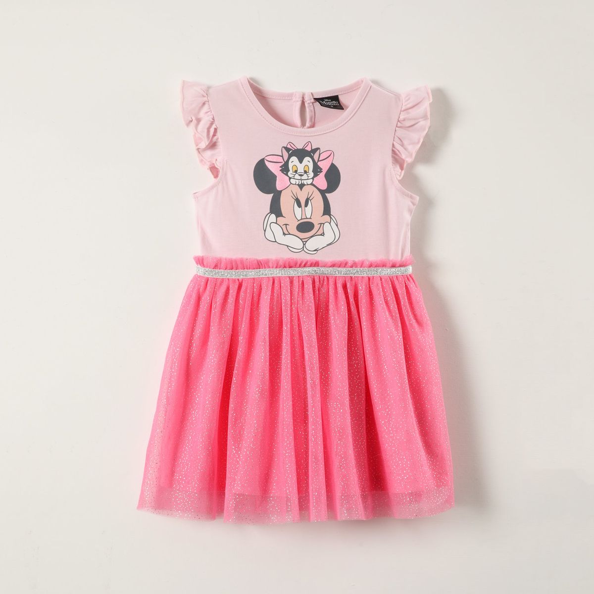 DISNEY - Vestido Niña Gato Minnie Rosado Disney