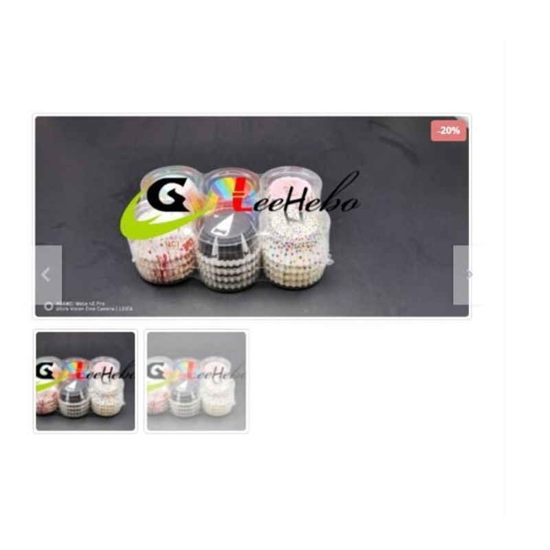 GENERICO - Capsulas Cupcake 8cm-600 Capsulas