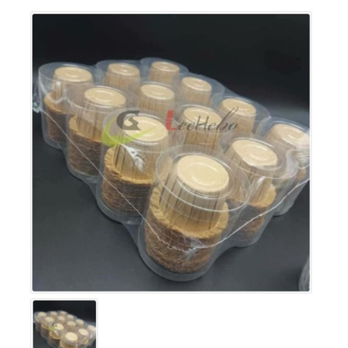 GENERICO - Capsula Sombrero De Papel Para Muffins Cafe Claro