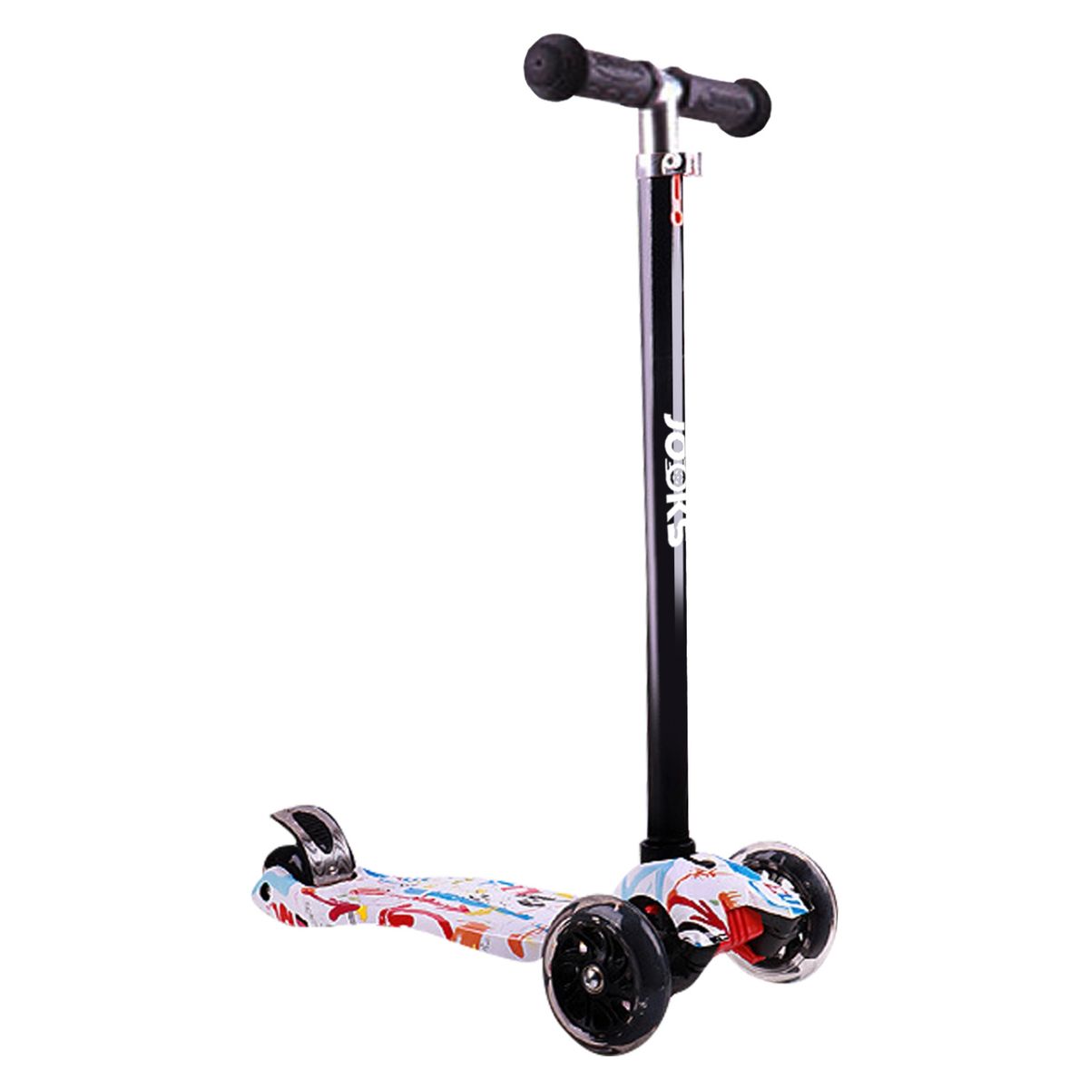 MAX MAGIC - Scooter Monopatín Ajustable Light Wheels - Blanco