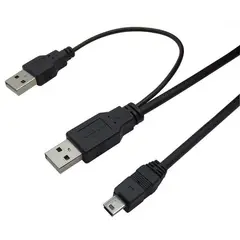 GEN - Cable Mini Usb V3 Disco Duro Externo Tipo y Conector 5 Pin - Negro