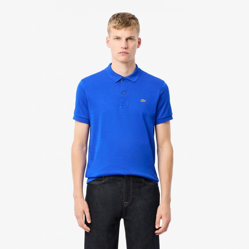 LACOSTE - Polera Polo Algodón Hombre Lacoste DH2050 Azul