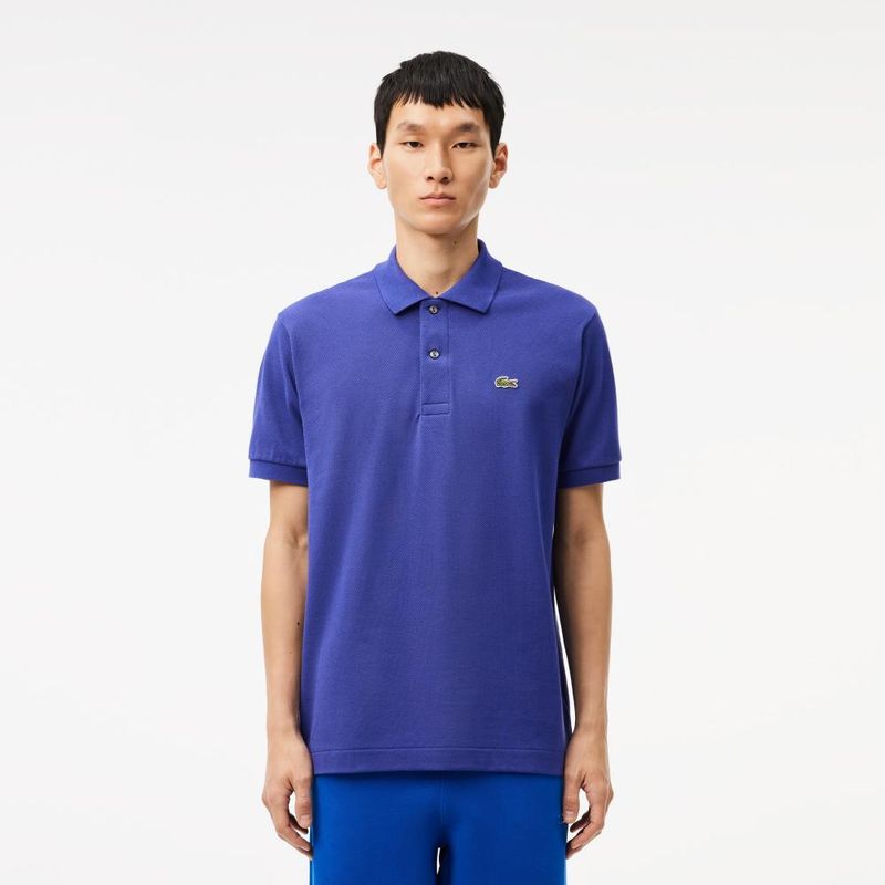LACOSTE - Polera Polo Lacoste L1212 Hombre Azul