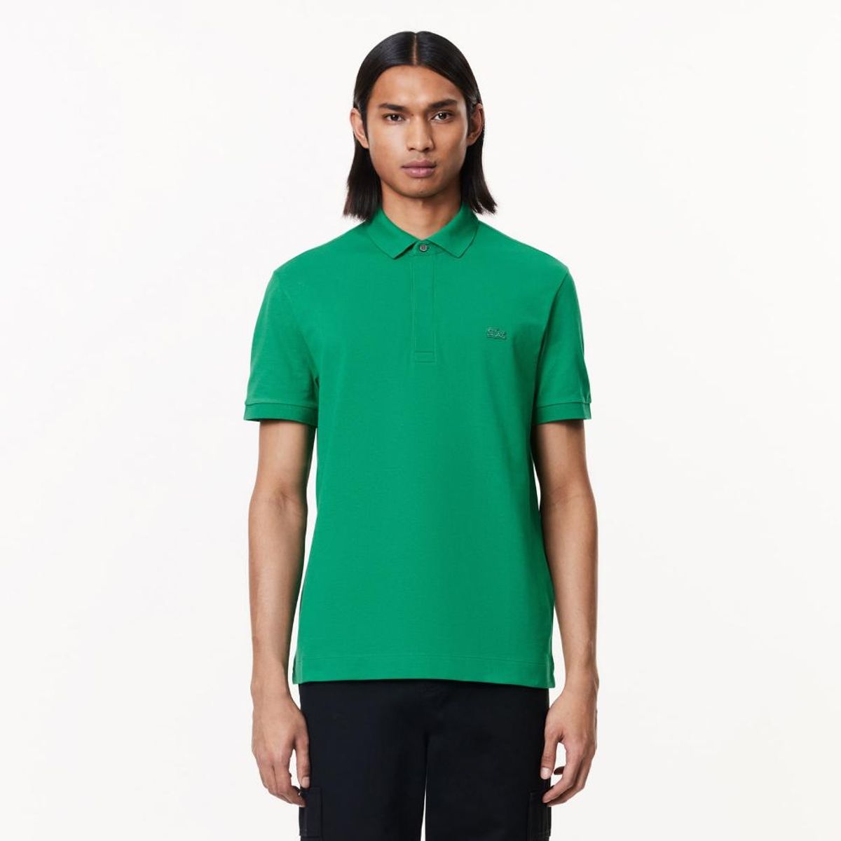 LACOSTE - Polera Polo Algodón Hombre Lacoste PH5522 Burdeo