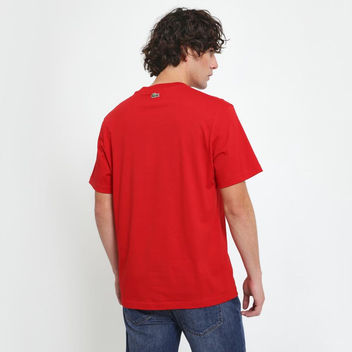 LACOSTE - Polera Lacoste TH6565 Hombre Blanco - Negro