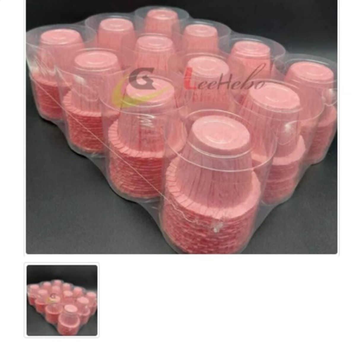 GENERICO - Capsula Sombrero De Papel Para Muffins Rosado