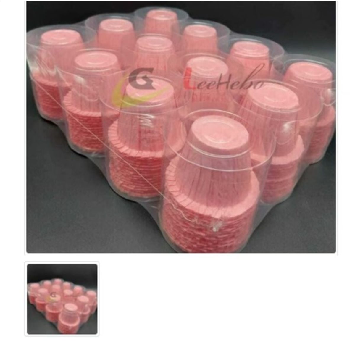 GENERICO - Capsula Sombrero De Papel Para Muffins Rosado