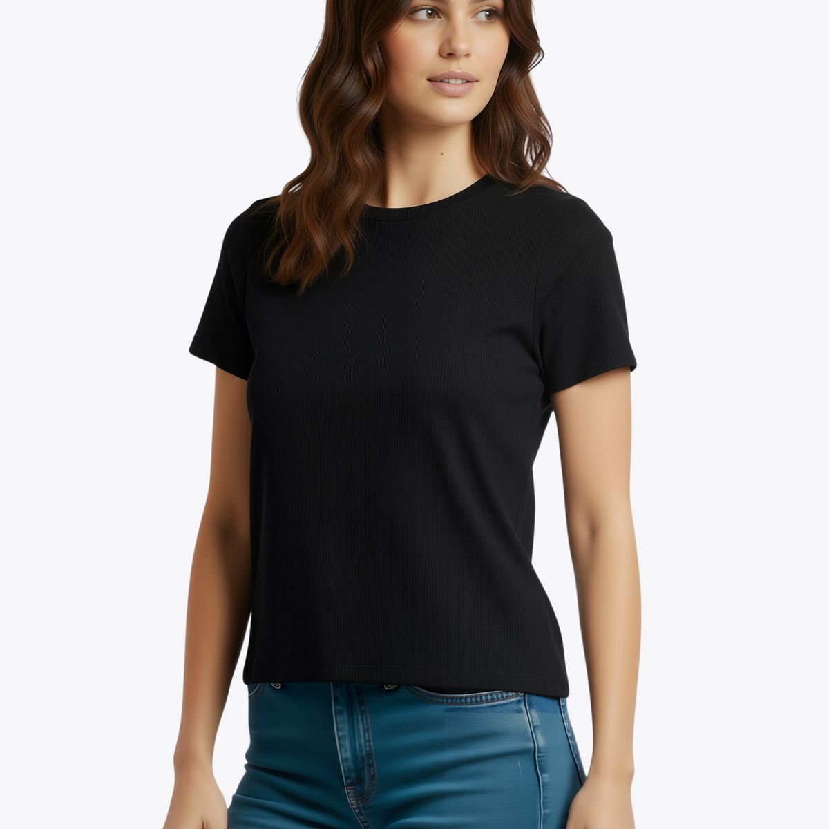 BACK IN TIME - Polera de Bambú Clásica Ultra Suave Back In Time para Mujer