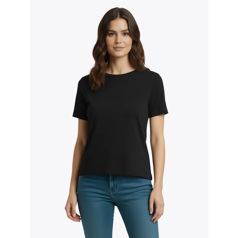 BACK IN TIME - Polera de Bambú Clásica Ultra Suave Back In Time para Mujer