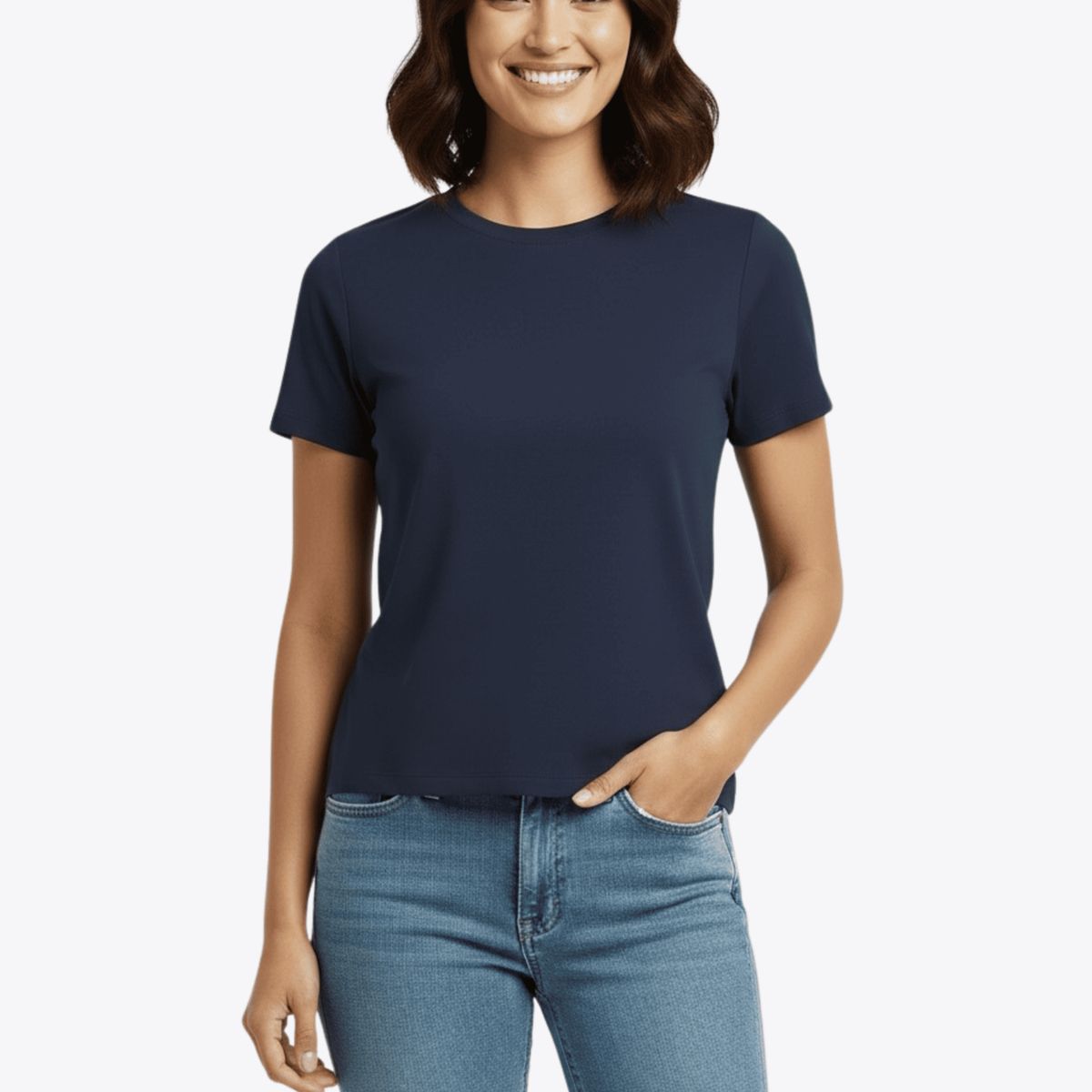 BACK IN TIME - Polera de Bambú Clásica Ultra Suave Back In Time para Mujer