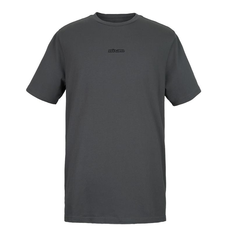 NIXON - Polera Nixon Men Small Logo Dark Gray - Gris