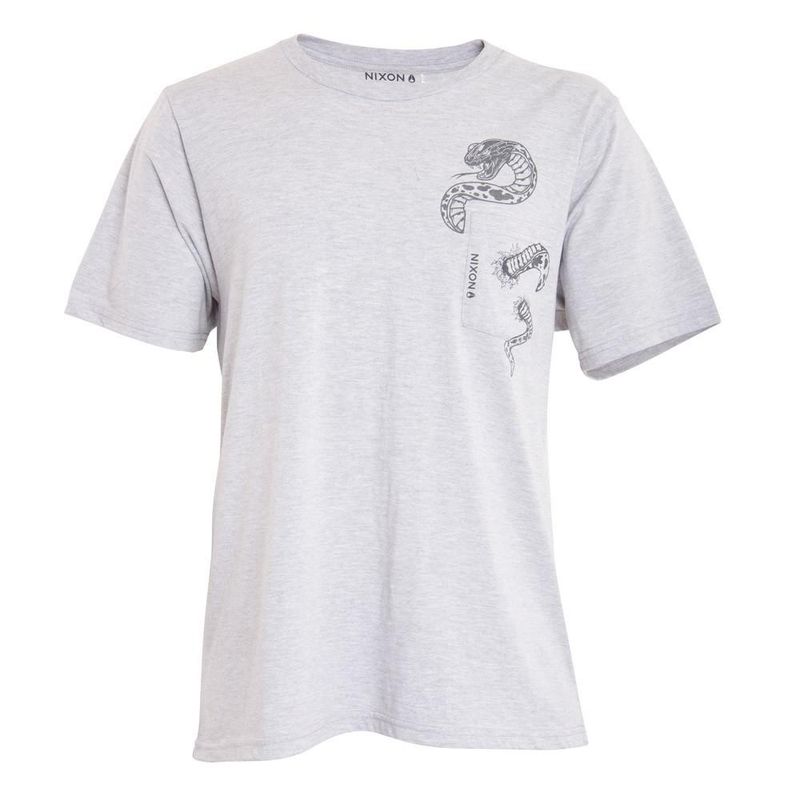 NIXON - Polera Men Snake Pocket Gray - Gris