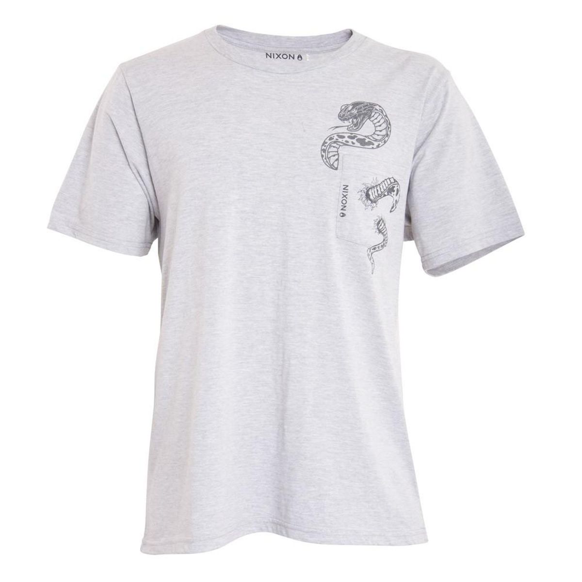 NIXON - Polera Men Snake Pocket Gray - Gris