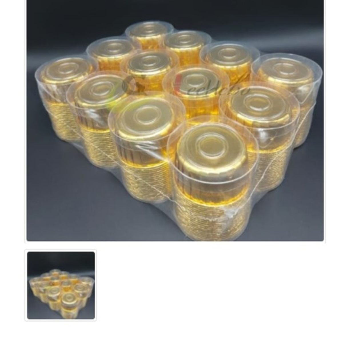 GENERICO - Capsula Para Muffins Metalizada 240 Capsulas Dorado