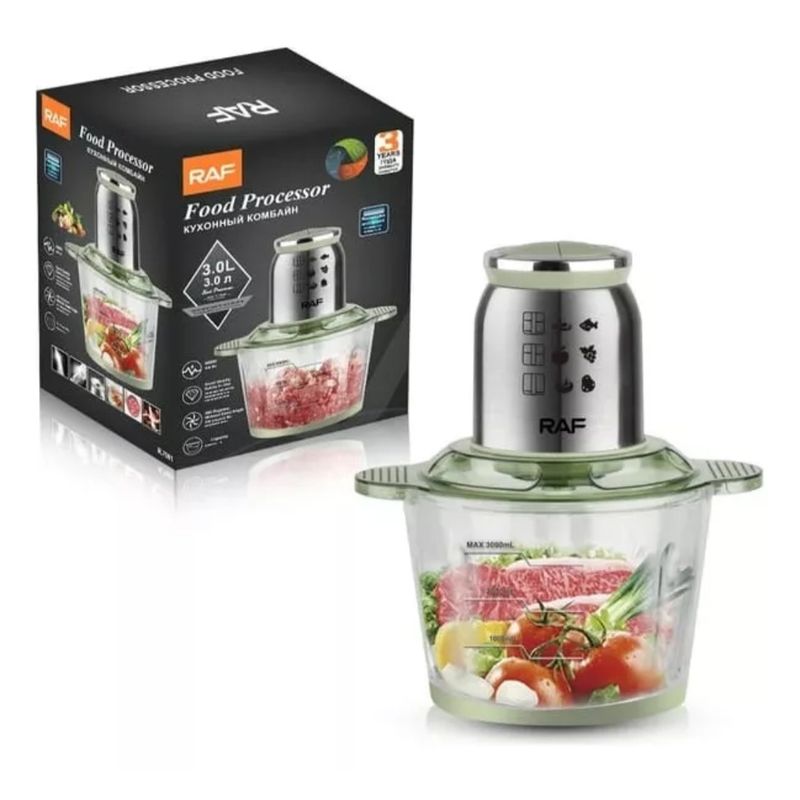 GENERICO - Picadora Procesador De Alimentos Raf7001 Cortadora