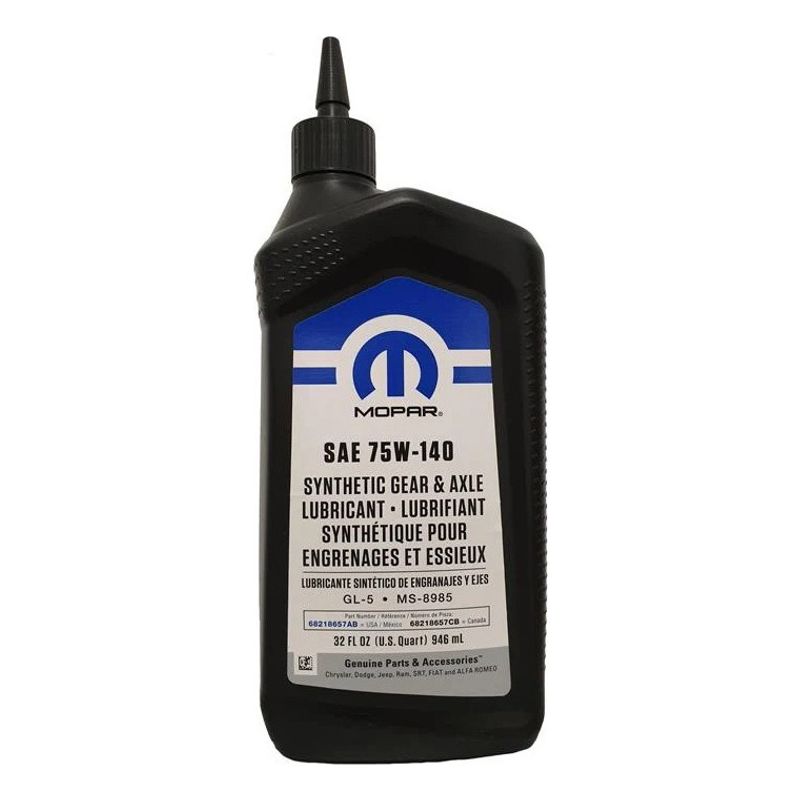 GENERICO - Aceite Diferencial 75w140 Mopar / Dodge / Jeep Bidón 946 Ml