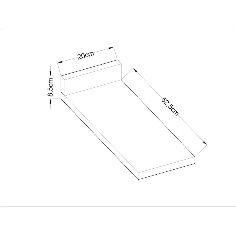 DF HOME - Cubierta Mueble Base 200 - Ebano 1530.0001