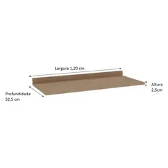 DF HOME - Cubierta Mueble Base Studio 1200 - Ebano 1517.0001