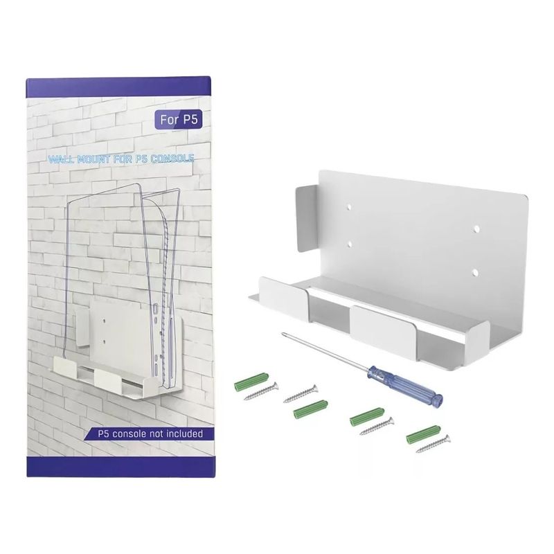 GENERICO - Soporte Base De Pared Ps5 De Aluminio Firme Con Herramientas