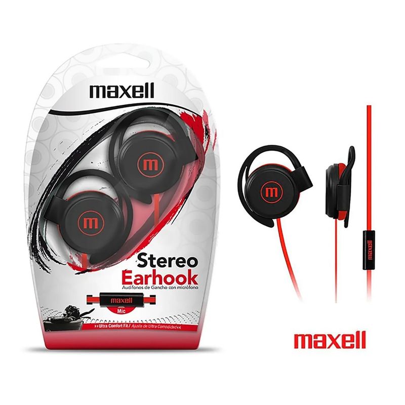 MAXELL - Audífono Con Micrófono Earhook