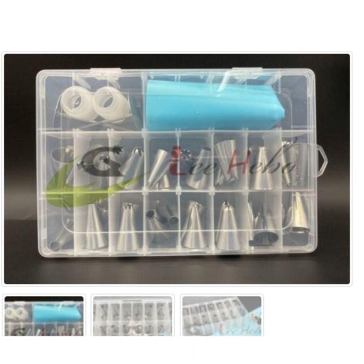 GENERICO - Set De Boquillas 37Pcs Con Estuche De Plastico Reposteria