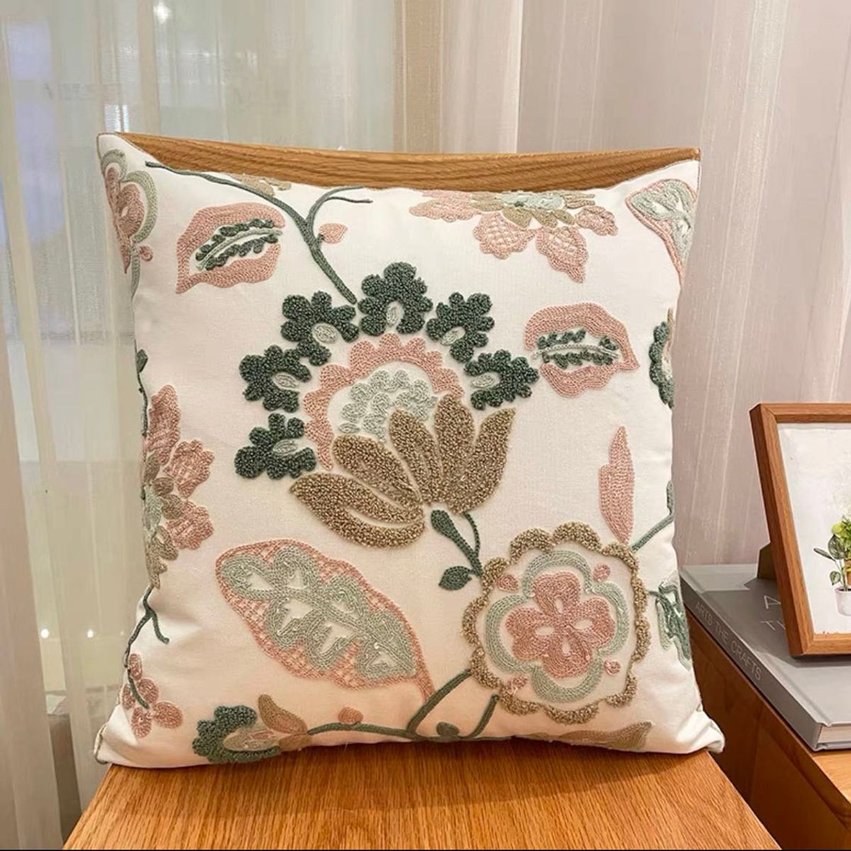 GENERICO - Funda De Cojin Decorativa Hermosos Bordado 45x45 A10…