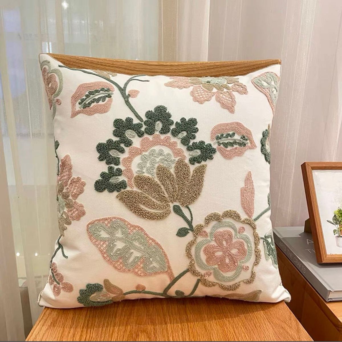 GENERICO - Funda De Cojin Decorativa Hermosos Bordado 45x45 A10…