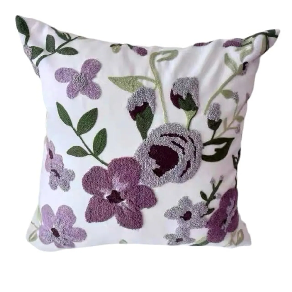 GENERICO - Funda De Cojin Decorativa Hermosos Bordado 45x45 A12