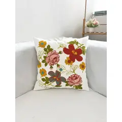 GENERICO - Funda De Cojin Decorativa Hermosos Bordado 45x45 A19