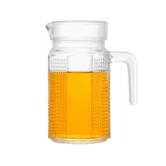 GENERICO - Jarra de Vidrio con Tapa para Bebidas - 500 ml