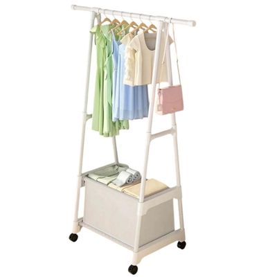 Imagen 2 del producto Perchero Organizador Exhibidor De Ropa Metálico Resistente Blanco