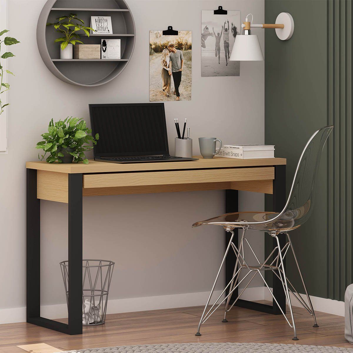 DF HOME - Escritorio Taurus Negro Madera