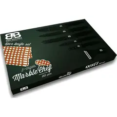 B&B - Set 5 Cuchillos de Cocina + pelador Kitchen BB-5072