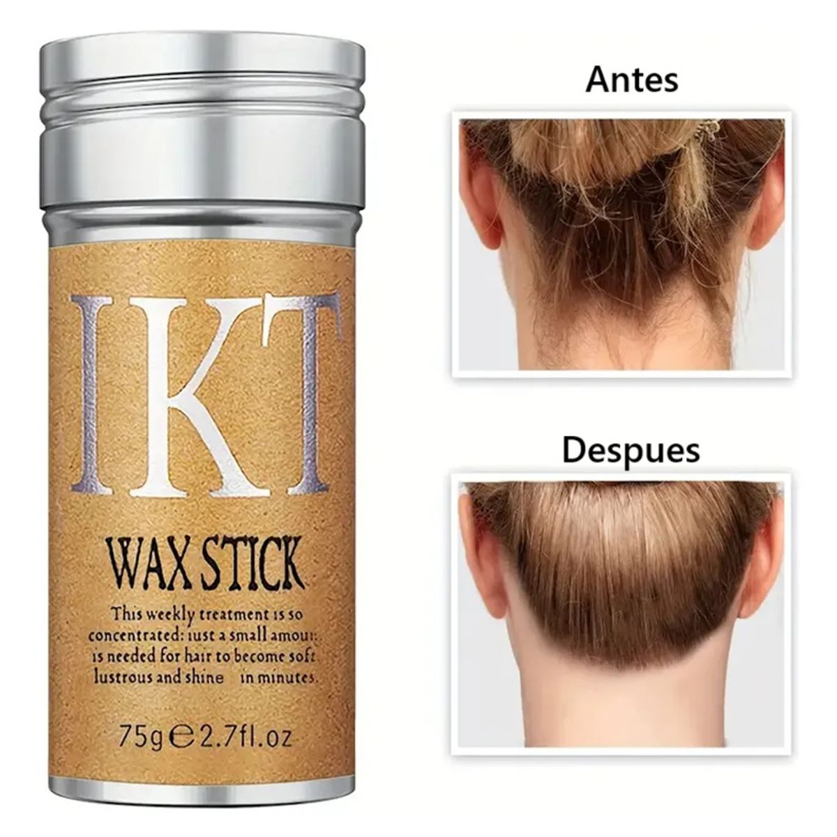 GENERICO - Pack x2 Cera En Barra Para El Cabello Hair Stick Wax 75gr