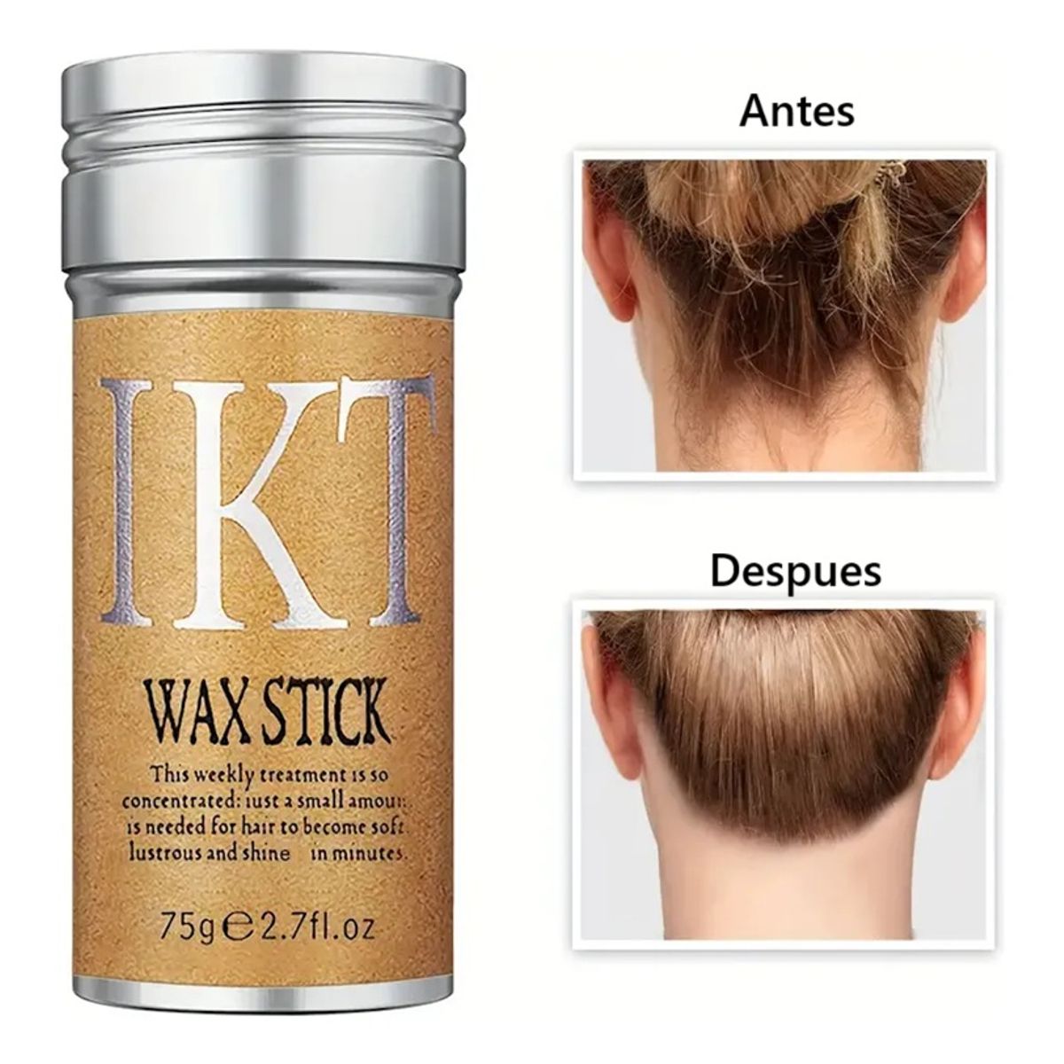 GENERICO - Pack x2 Cera En Barra Para El Cabello Hair Stick Wax 75gr